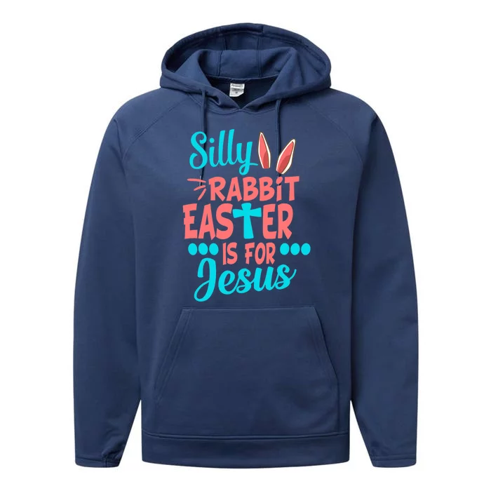 Christians Cute Silly Rabbit Easter Is For Jesus Performance Fleece Hoodie