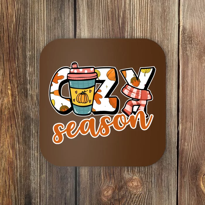 Cute Crazy Season Fall Autumn Coffee Pumpkin Spice Coaster