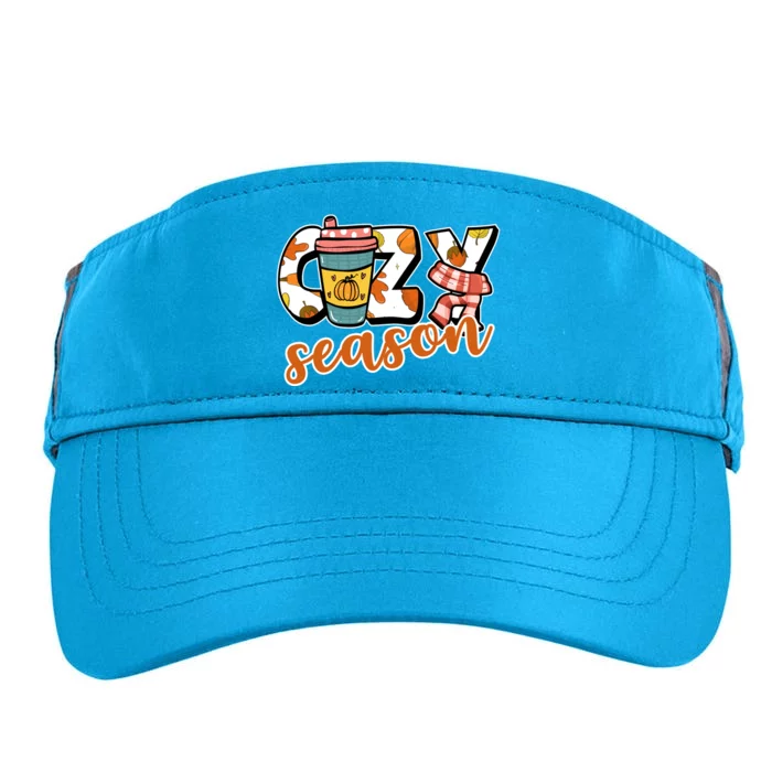 Cute Crazy Season Fall Autumn Coffee Pumpkin Spice Adult Drive Performance Visor