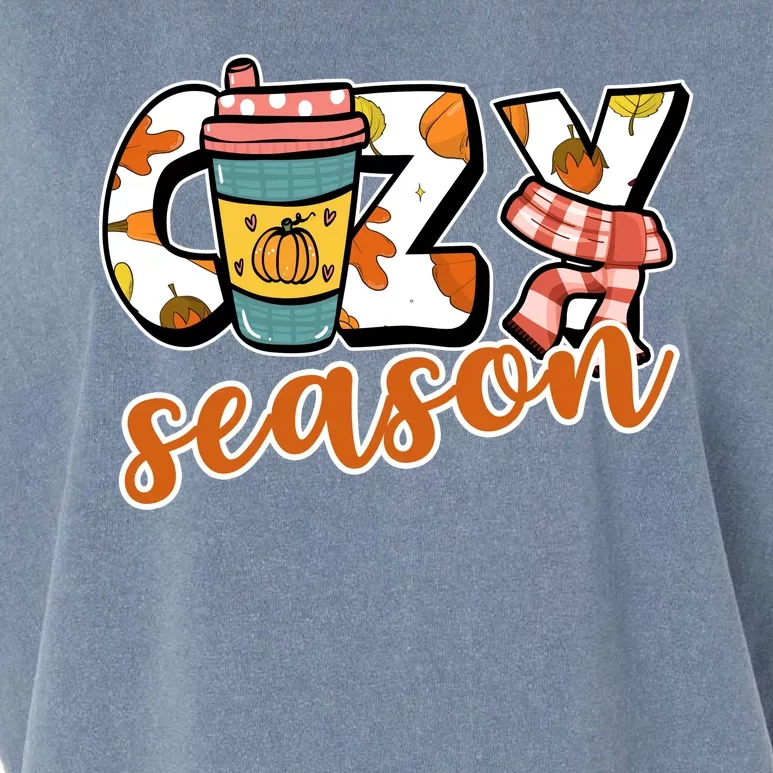 Cute Crazy Season Fall Autumn Coffee Pumpkin Spice Garment-Dyed Women's Muscle Tee