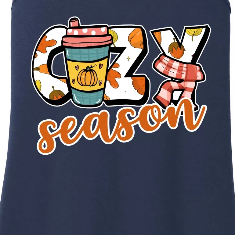 Cute Crazy Season Fall Autumn Coffee Pumpkin Spice Ladies Essential Tank