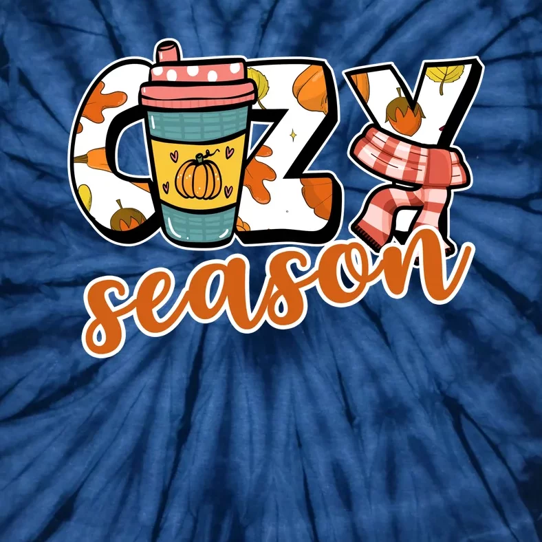 Cute Crazy Season Fall Autumn Coffee Pumpkin Spice Tie-Dye T-Shirt