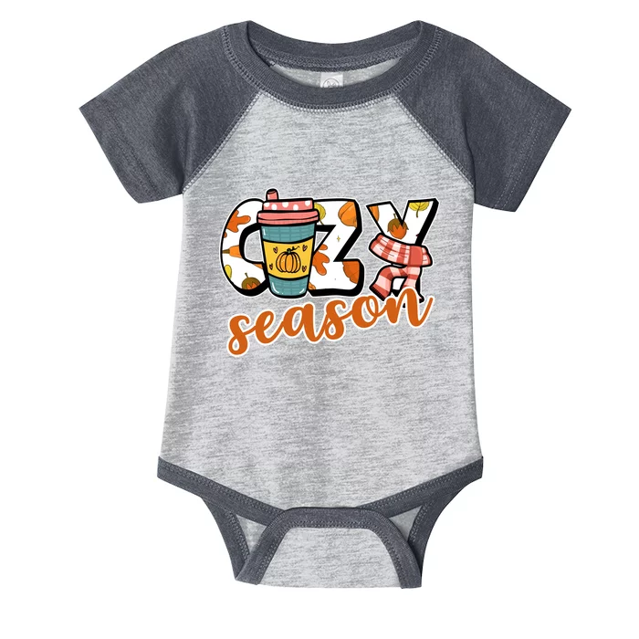 Cute Crazy Season Fall Autumn Coffee Pumpkin Spice Infant Baby Jersey Bodysuit