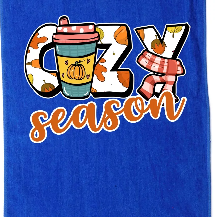 Cute Crazy Season Fall Autumn Coffee Pumpkin Spice Platinum Collection Golf Towel