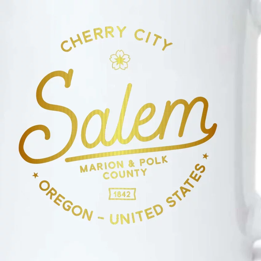 Cherry City Salem Oregon Marion & Polk County 1842 Black Color Changing Mug