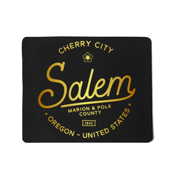 Cherry City Salem Oregon Marion & Polk County 1842 Mousepad