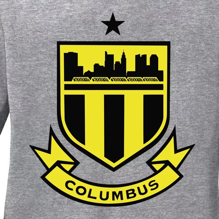 Cool Columbus Soccer Team Ladies Long Sleeve Shirt