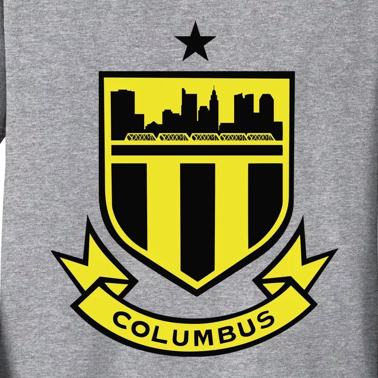 Cool Columbus Soccer Team Kids Long Sleeve Shirt