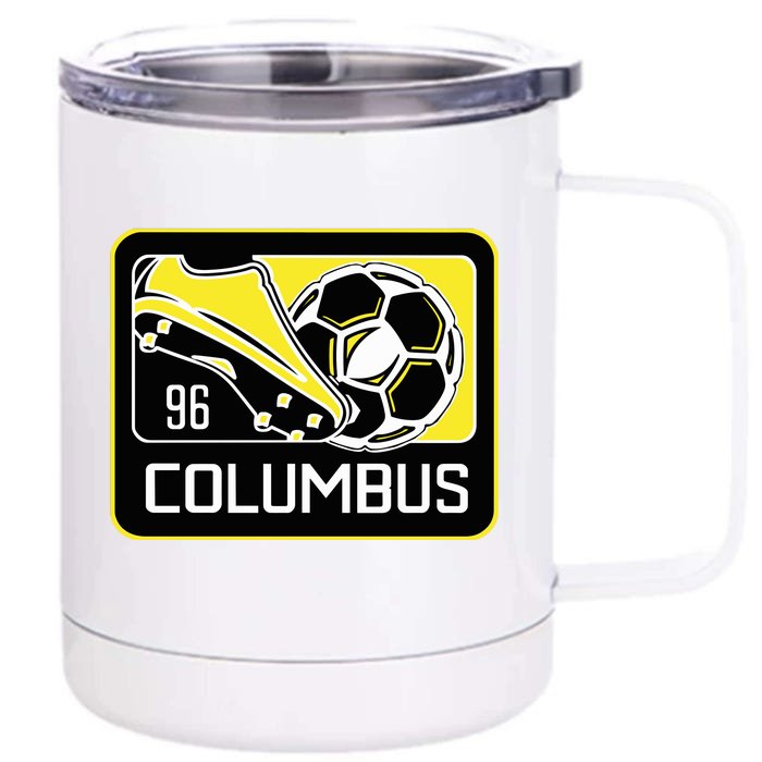 Cool Columbus Sc 96 Soccer Cleats Ball Front & Back 12oz Stainless Steel Tumbler Cup