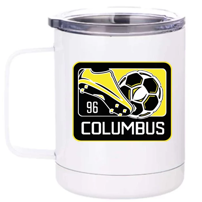 Cool Columbus Sc 96 Soccer Cleats Ball Front & Back 12oz Stainless Steel Tumbler Cup