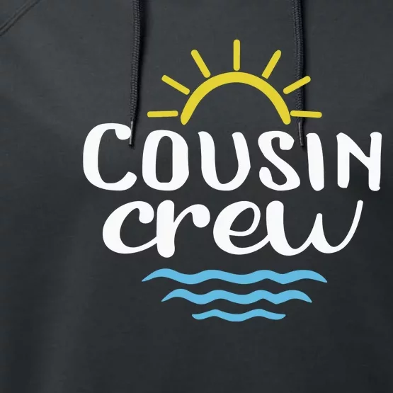 Cousin Crew Summer Vacation Holiday Matching Team Group Performance Fleece Hoodie