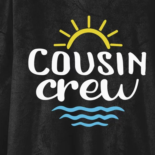 Cousin Crew Summer Vacation Holiday Matching Team Group Hooded Wearable Blanket