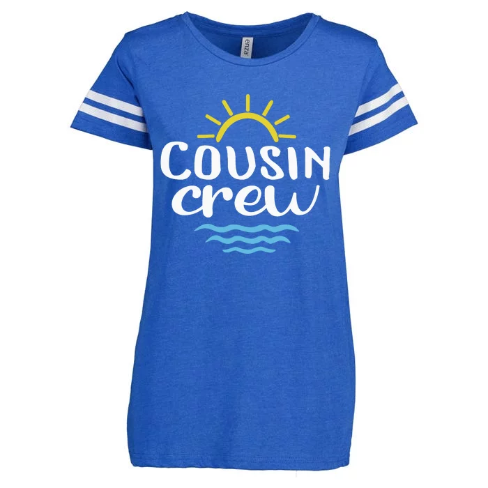 Cousin Crew Summer Vacation Holiday Matching Team Group Enza Ladies Jersey Football T-Shirt