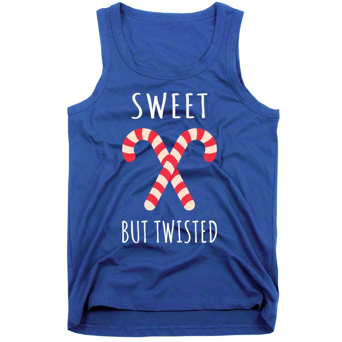 Candy Cane Sweet But Twisted Xmas Lover Funny Christmas Funny Gift Tank Top