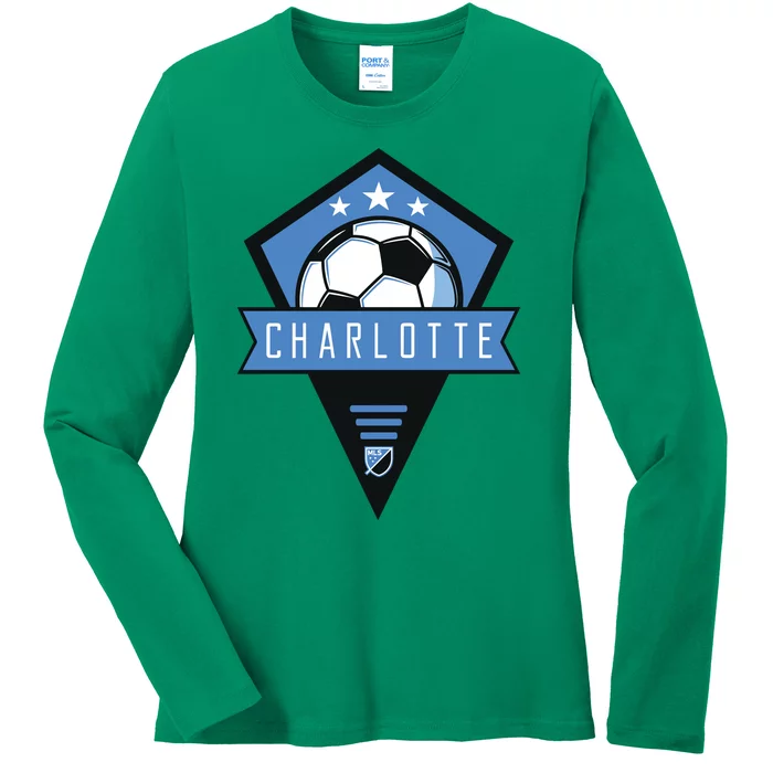 Cool Charlotte Soccer Jersey Ladies Long Sleeve Shirt