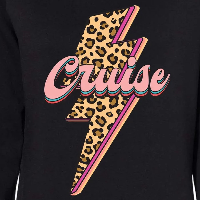 Cool Cruise Summer Vacation Logo Womens California Wash Sweatshirt