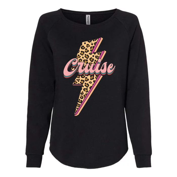 Cool Cruise Summer Vacation Logo Womens California Wash Sweatshirt