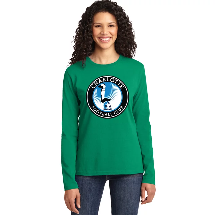 Cool Charlotte Soccer Team Football Club Ladies Long Sleeve Shirt