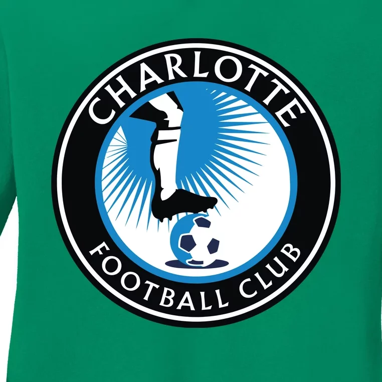 Cool Charlotte Soccer Team Football Club Ladies Long Sleeve Shirt