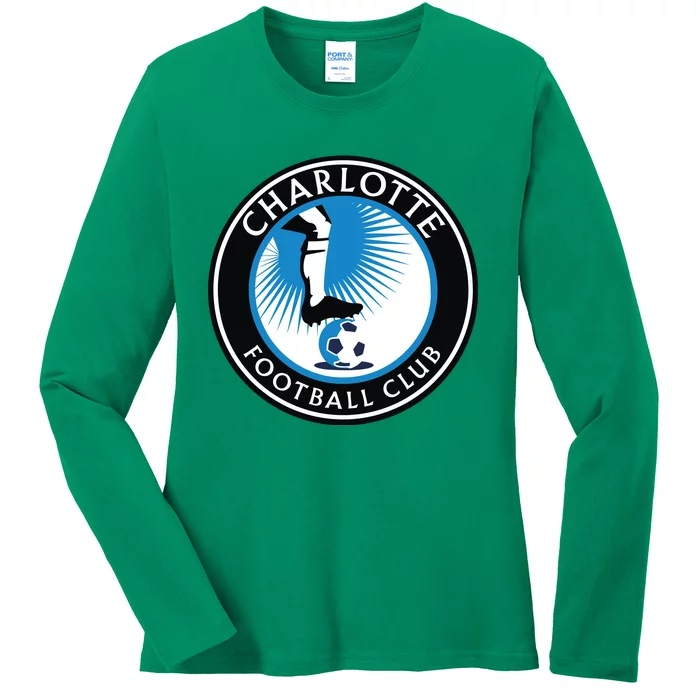 Cool Charlotte Soccer Team Football Club Ladies Long Sleeve Shirt