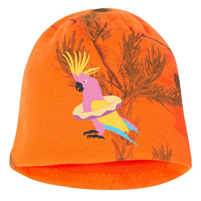 Cockatiel Cockatoo Summer Vacay Party Beach Vibes Funny Gift Kati - Camo Knit Beanie