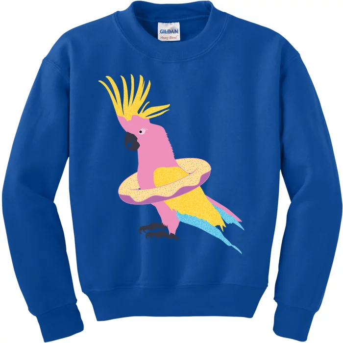 Cockatiel Cockatoo Summer Vacay Party Beach Vibes Funny Gift Kids Sweatshirt