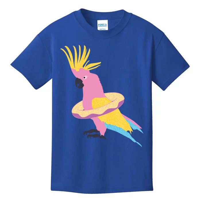 Cockatiel Cockatoo Summer Vacay Party Beach Vibes Funny Gift Kids T-Shirt