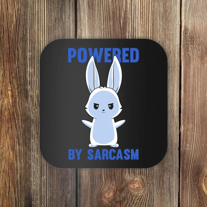 Cute Chibi Sarcastic Bunny Coaster