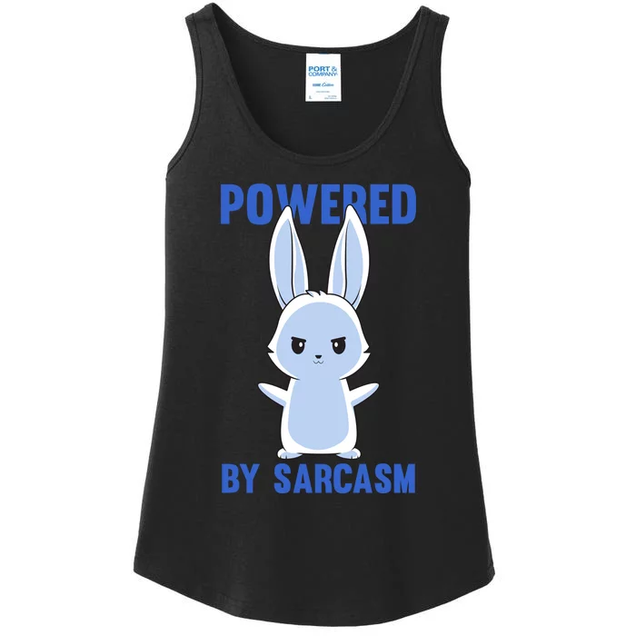 Cute Chibi Sarcastic Bunny Ladies Essential Tank