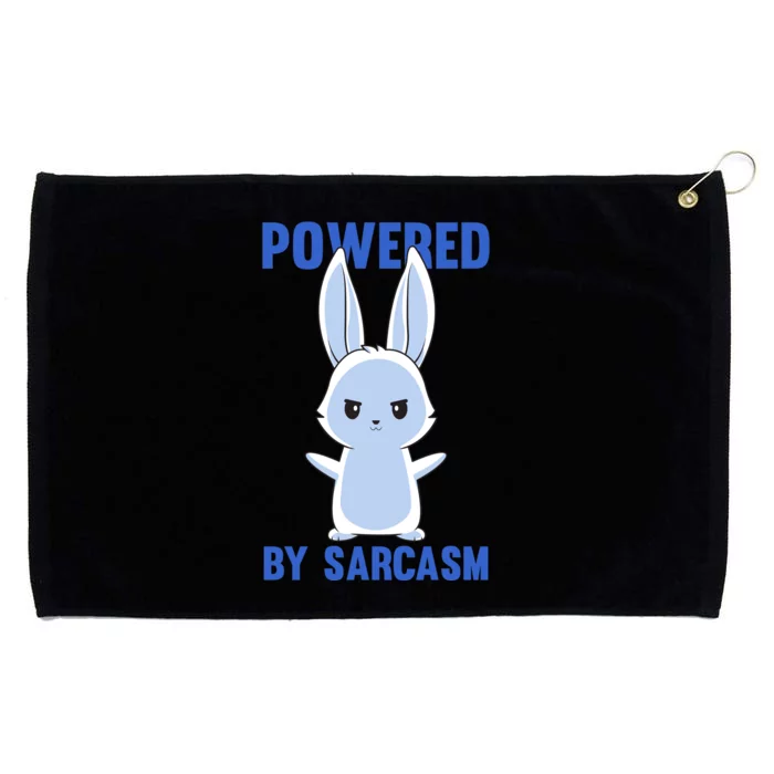 Cute Chibi Sarcastic Bunny Grommeted Golf Towel