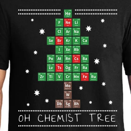 Christmas Chemistry Science Periodic Table Chemist Tree Pajama Set