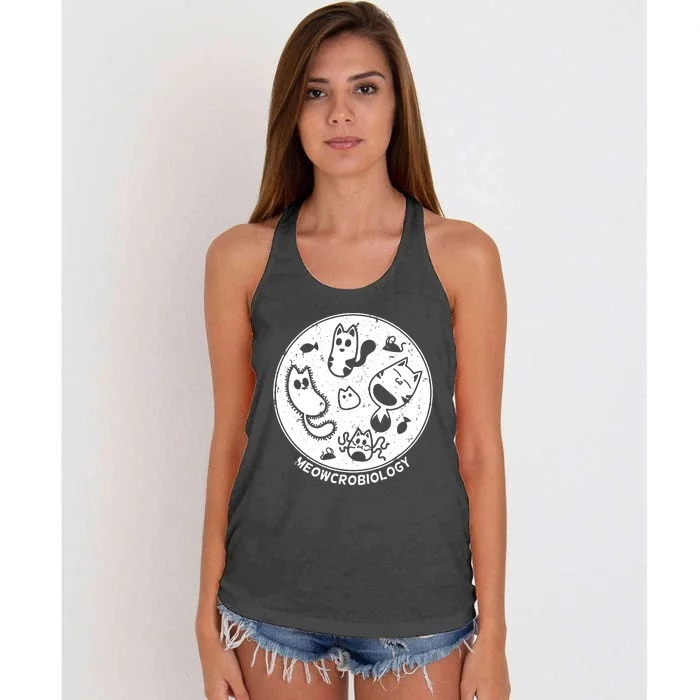 Cute Cat Science Lab Women's Knotted Racerback Tank