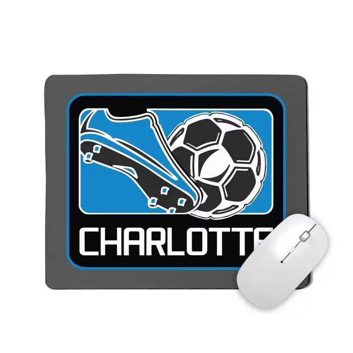 Cool Charlotte Soccer Cleats Mousepad