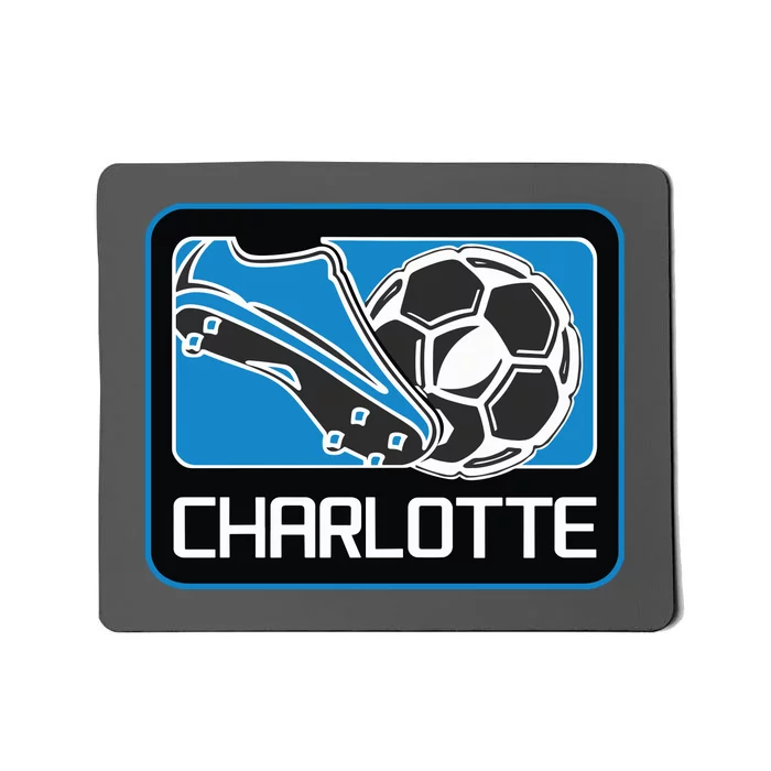 Cool Charlotte Soccer Cleats Mousepad