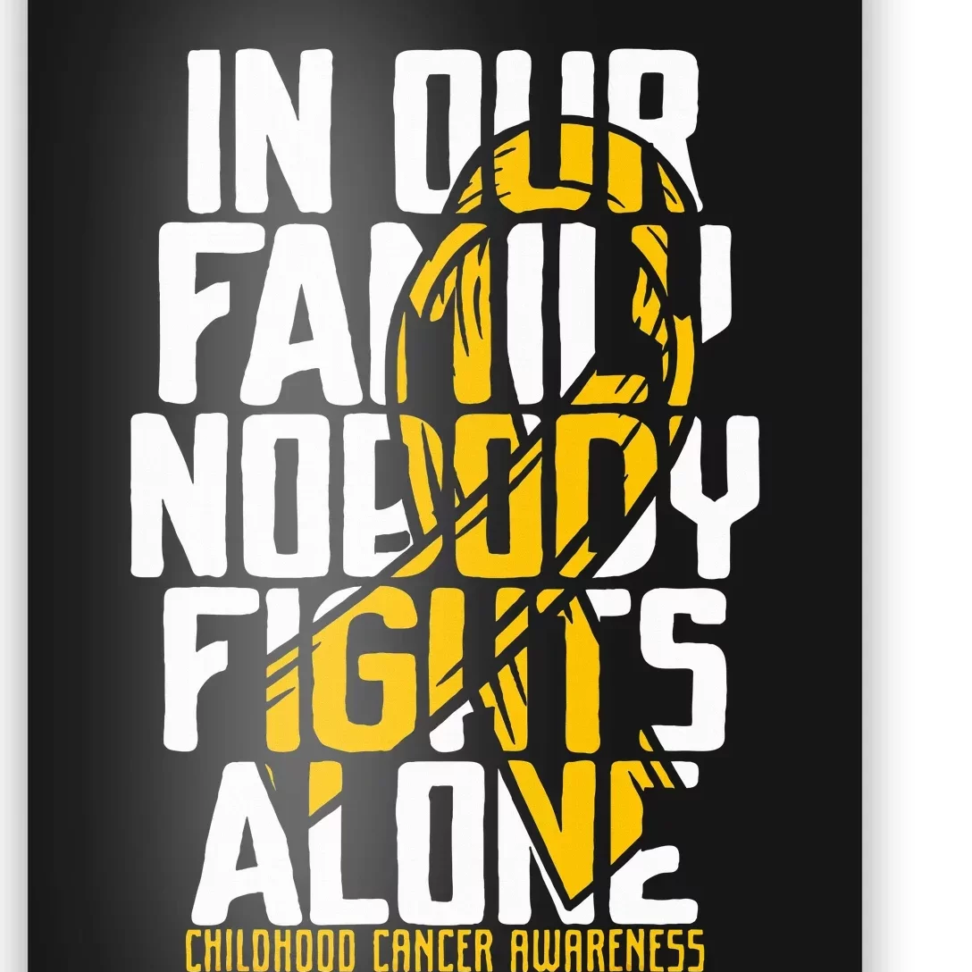 Childhood Cancer Support Family Childhood Cancer Awareness Poster