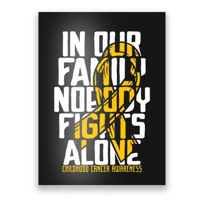 Childhood Cancer Support Family Childhood Cancer Awareness Poster