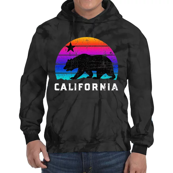 California California State Cali Lover Tie Dye Hoodie