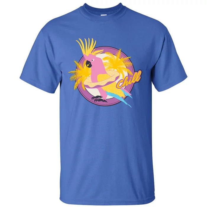 Cockatiel Cockatoo Summer Chill Vacay Party Beach Vibes Gift Tall T-Shirt