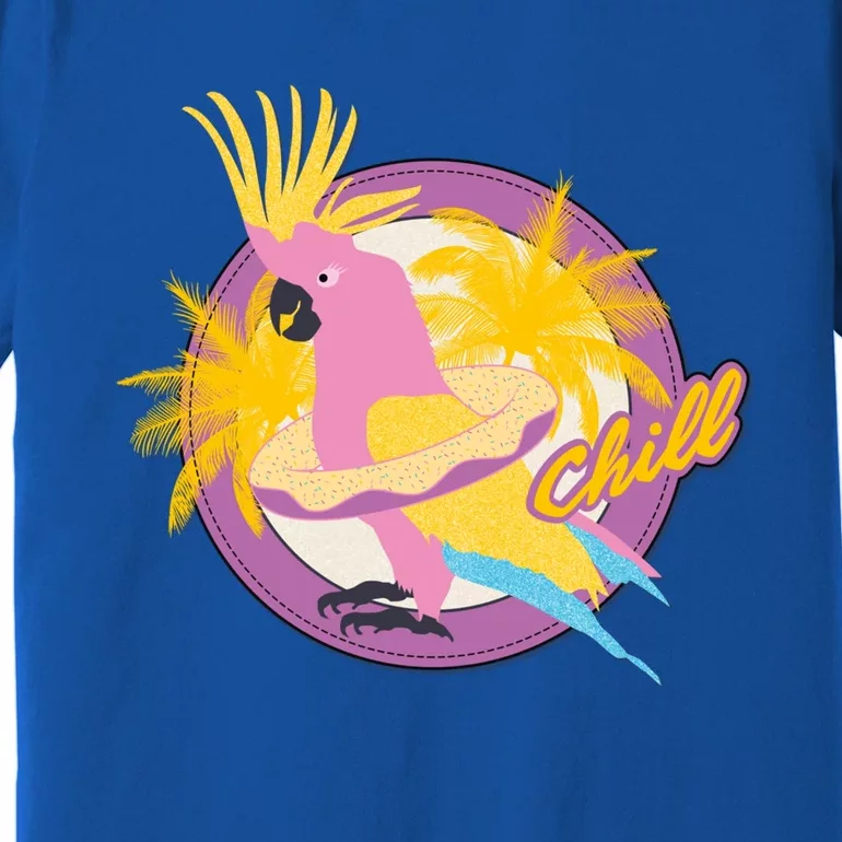 Cockatiel Cockatoo Summer Chill Vacay Party Beach Vibes Gift Premium T-Shirt