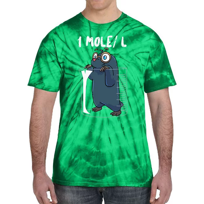 Chemistry Chemist Student Science Teacher Mole Tie-Dye T-Shirt