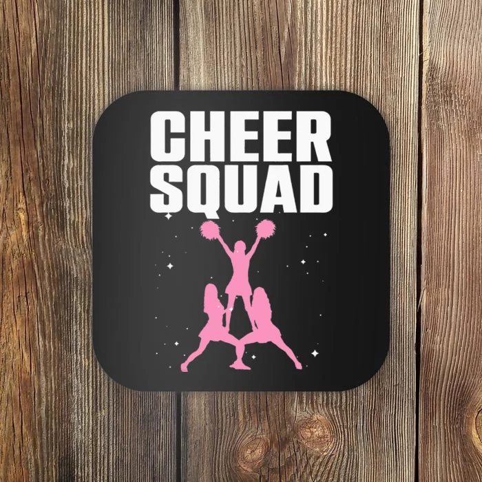 Cool Cheer Squad For Mom Cheerleader Cheer Flyer Coaster