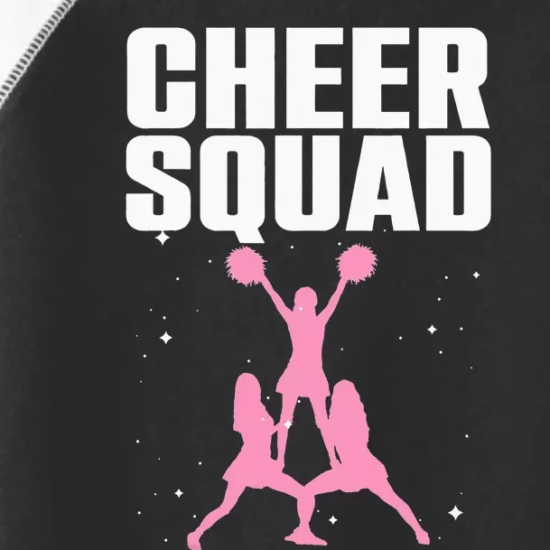 Cool Cheer Squad For Mom Cheerleader Cheer Flyer Toddler Fine Jersey T-Shirt