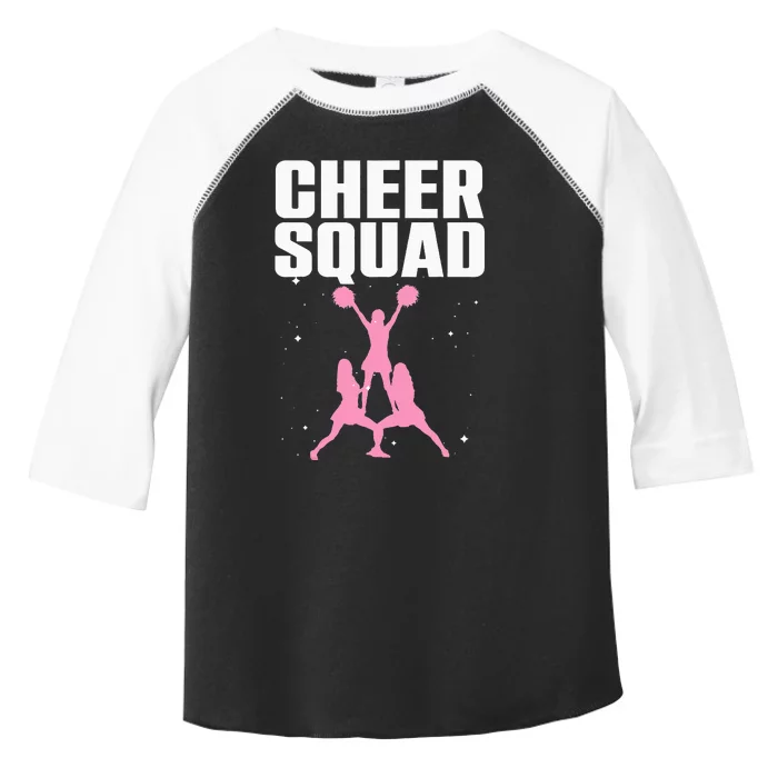 Cool Cheer Squad For Mom Cheerleader Cheer Flyer Toddler Fine Jersey T-Shirt