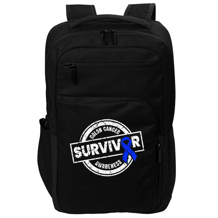 Colon Cancer Survivor Colon Cancer Awareness Month Impact Tech Backpack