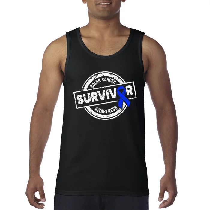 Colon Cancer Survivor Colon Cancer Awareness Month Tank Top