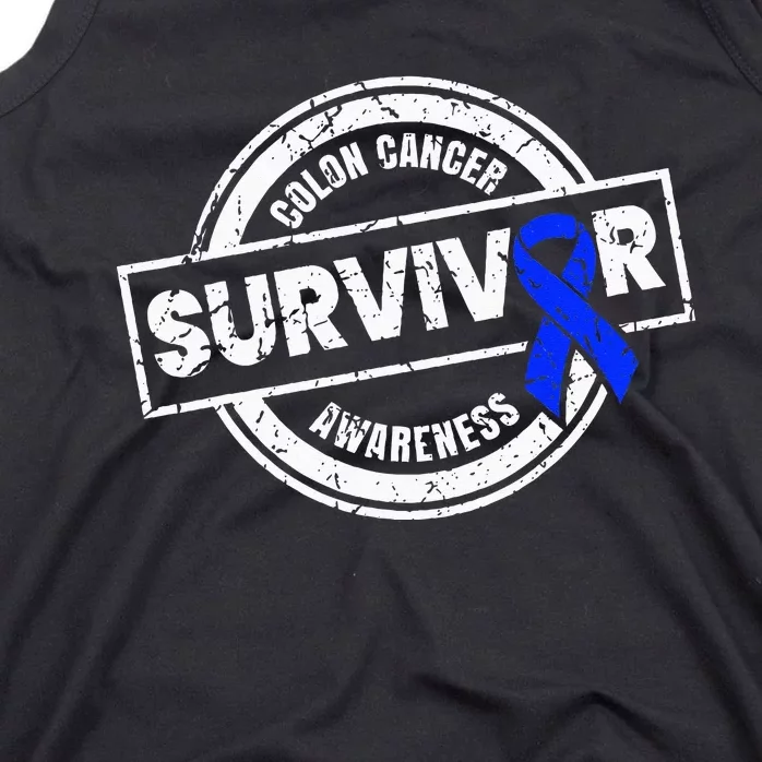 Colon Cancer Survivor Colon Cancer Awareness Month Tank Top