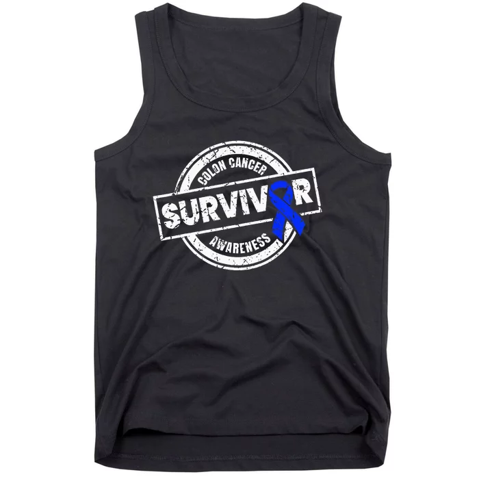 Colon Cancer Survivor Colon Cancer Awareness Month Tank Top