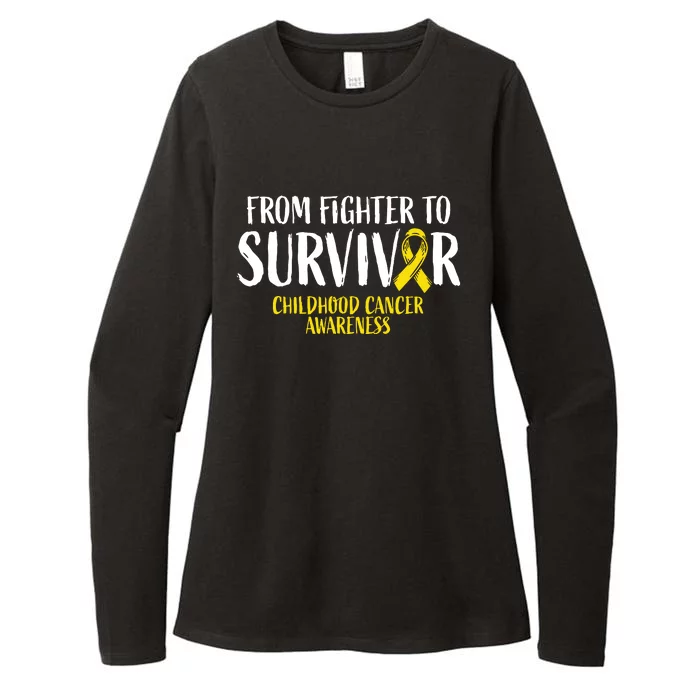 Childhood Cance Survivor Childhood Cancer Awareness Womens CVC Long Sleeve Shirt