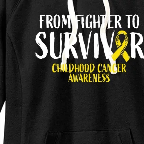 Childhood Cance Survivor Childhood Cancer Awareness Women's Fleece Hoodie