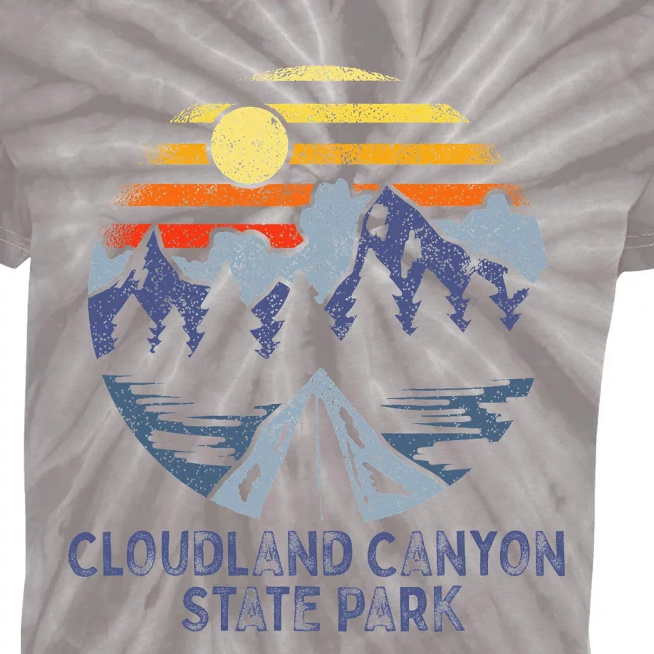 Cloudland Canyon State Park Georgia Ga Blue Ridge Mountains Kids Tie-Dye T-Shirt